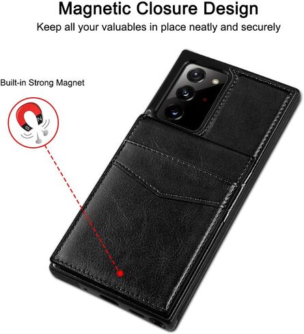 COOYA for Samsung Galaxy Note 20 Ultra Case Wallet Case, with Card Holder in Kuwait
