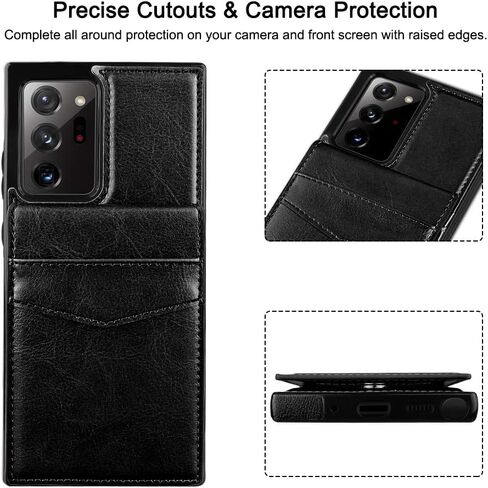 COOYA for Samsung Galaxy Note 20 Ultra Case Wallet Case, with Card Holder in Kuwait