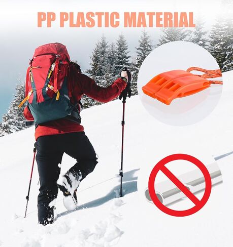 6 Pcs Whistle for Boat, Loud Emergency Safety Whistle with Reflective Lanyard, High Decibel Survival Whistle for Hiking, Fishing, and Outdoor Emergency in Saudi Arabia