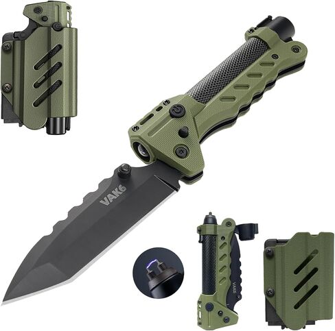 VIPERADE VAK6-S Survival Folding Knife with LED Flashlight and Arc Lighter in Saudi Arabia
