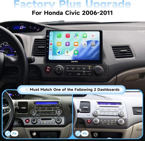 Dasaita 10.2'' Car Radio for Honda Civic 2006 2007 2008 2009 2010 2011 in Saudi Arabia