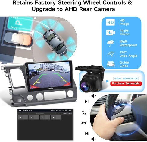 Dasaita 10.2'' Car Radio for Honda Civic 2006 2007 2008 2009 2010 2011 in Saudi Arabia