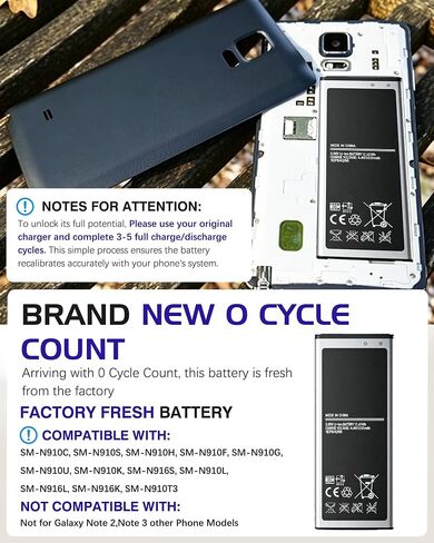 Galaxy Note 4 Replacement Battery,3220mAh EB-BN910BBE in Kuwait