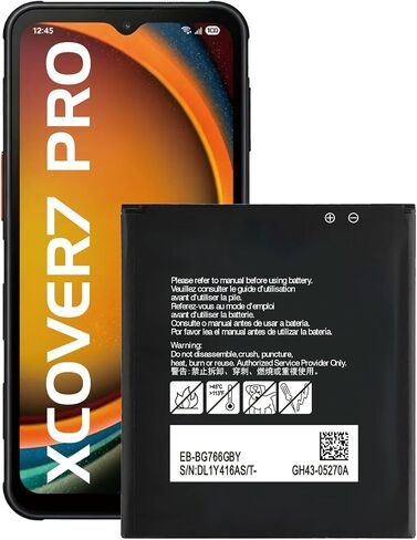 Galaxy Xcover 7 Pro Replacement Battery,4350mAh EB-BG766GBY in Kuwait