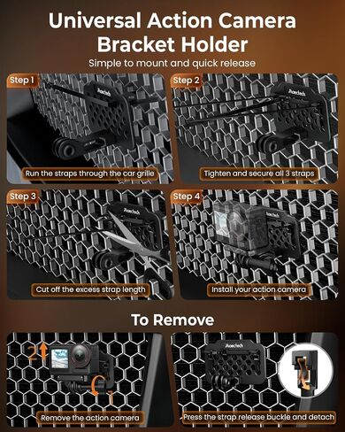 No Drill Grille FPV Low Angle Mount for Hero13 for Action 5Pro in Saudi Arabia