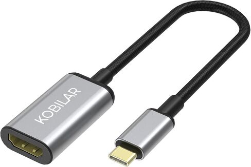 USB C to HDMI Adapter - High Resolution（4K@60Hz） Type C to HDMI Aluminum Shell with 30-Micron Gold Plug for Apple iPad MacBook Pro/Air,Thunderbolt 4/3，Galaxy/Monitor in Saudi Arabia