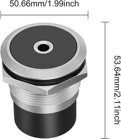 Danfetsoy 3.5mm TRS Stereo Panel Mount Jack Connector, 1/8 inch TRS Female to Female Socket Bulkhead Stereo Connector for Audio, Amplifier, Speaker, Car Audio Extension, 1PCS in Saudi Arabia