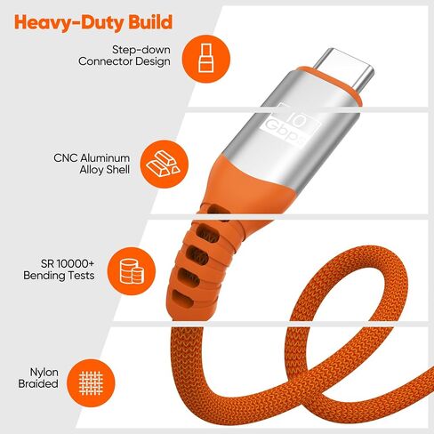 USB to USB C Data Cable 3ft,10Gbps USB3.1/3.2 Gen2 High Speed Transfer/3A in Saudi Arabia
