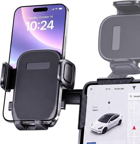 YUHENG Screen Clamp Phone Mount, Adjustable Monitor Back Phone Holder in Saudi Arabia