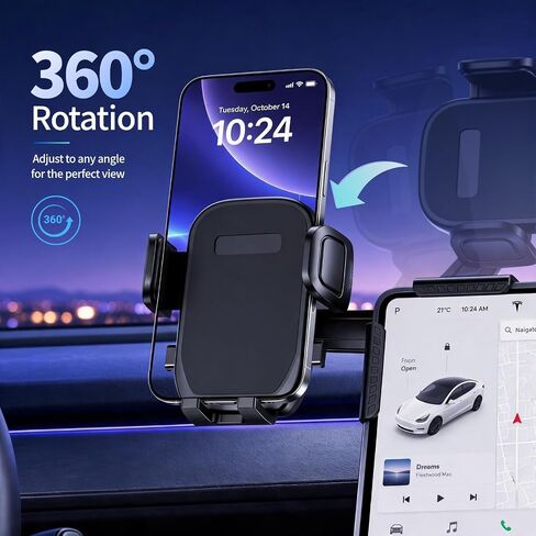 YUHENG Screen Clamp Phone Mount, Adjustable Monitor Back Phone Holder in Saudi Arabia