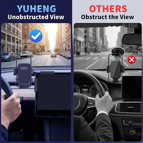 YUHENG Screen Clamp Phone Mount, Adjustable Monitor Back Phone Holder in Saudi Arabia