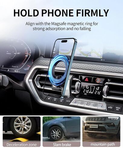 Car Phone Mount for BMW X3 2022-2024, X4 2022-2025 Accessories,Magsafe Clip in Saudi Arabia