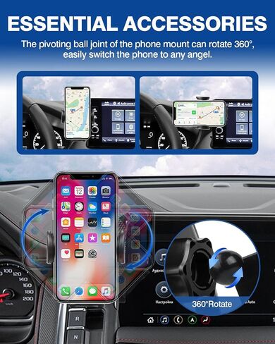 Autorder Custom Fit for Car Phone Holder Honda HRV HR-V/CRV CR-V 2023-2025 2026 Accessories Phone Mount 7/9-Inch Screen Cell Phone Automobile Cradles Hands-Free 360 Degree Rotation in Kuwait