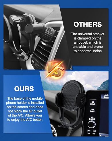 Autorder Custom Fit for Car Phone Holder Honda HRV HR-V/CRV CR-V 2023-2025 2026 Accessories Phone Mount 7/9-Inch Screen Cell Phone Automobile Cradles Hands-Free 360 Degree Rotation in Kuwait