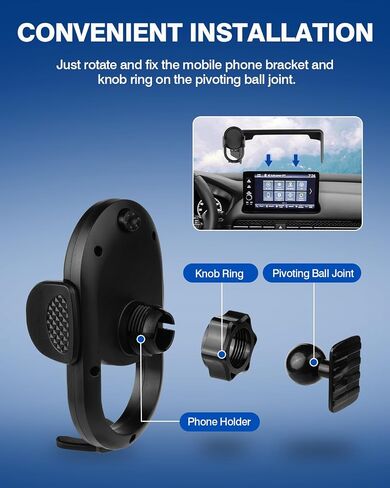 Autorder Custom Fit for Car Phone Holder Honda HRV HR-V/CRV CR-V 2023-2025 2026 Accessories Phone Mount 7/9-Inch Screen Cell Phone Automobile Cradles Hands-Free 360 Degree Rotation in Kuwait