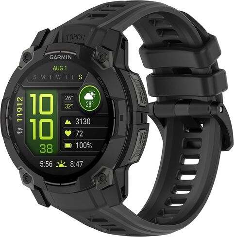 for Garmin Instinct Watch Bands Replacement, Soft Silicone Strap Compatible with Garmin Instinct 2/ Solar/Tactical in Kuwait