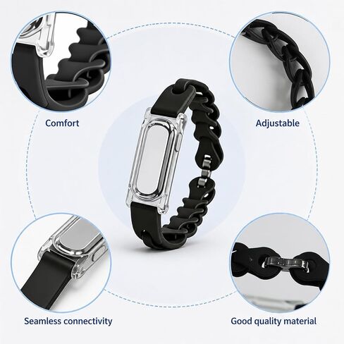 حزام حديث مرتفع لـ Google Fitbit Air، مادة ناعمة مسامية in Kuwait