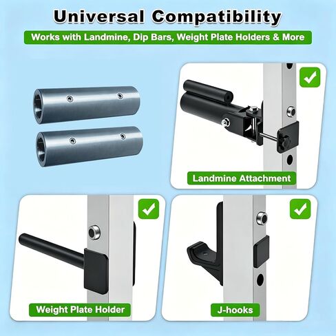 Power Rack Accessories Pin Style Adapter Sockets, 5/8inch to 1inch 2Pack in Saudi Arabia