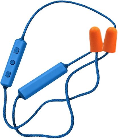 Neckband Work Headphones IPX5 Noise Canceling Wireless Earbuds with Microphone 20-Hour Rechargeable Battery for & Commuting (Blue, One Size) in Saudi Arabia