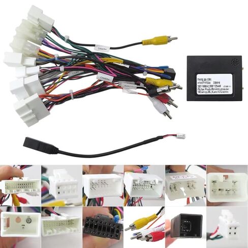 Car Stereo Radio Power Harness Cable Wire Adapter Support JBL AMP for Toyota in Saudi Arabia