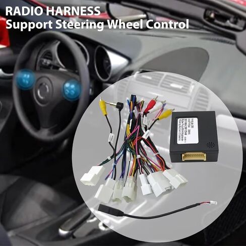 Car Stereo Radio Power Harness Cable Wire Adapter Support JBL AMP for Toyota in Saudi Arabia