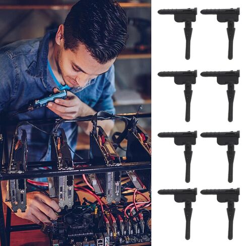 20pcs Silicone Cooling Fan Screws for Flanged Fan Frames Anti-Vibration L Shaped Mounting Pins Quick and Easy to Adjust for DIY PC Building in Kuwait