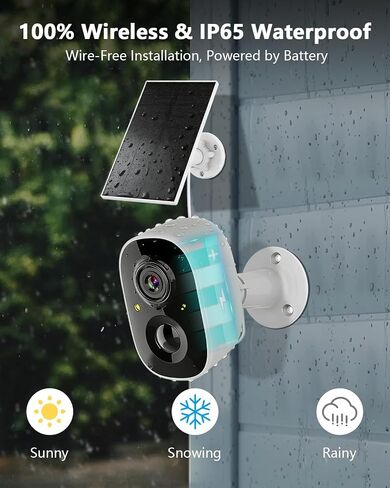 10.2“ Monitor Solar Battery Wireless Security Camera System, 64GB Storage in Saudi Arabia