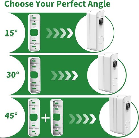 Corner Mount for Blink Doorbell 2K+(2026), Angle Blink Doorbell Mount,White in Saudi Arabia