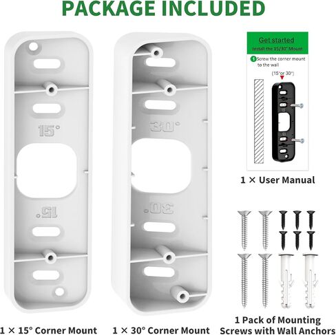 Corner Mount for Blink Doorbell 2K+(2026), Angle Blink Doorbell Mount,White in Saudi Arabia