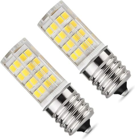 E17 LED Bulb, Microwave Oven Light 5 Watt Daylight White 6000K dimmable 52x2835SMD AC110-130V (Pack of 2) (Daylight White 6000K) in Saudi Arabia