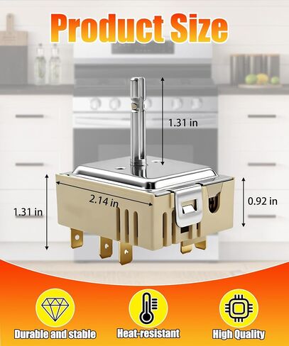 DG44-01006B Dual Surface Infinite Switch Fits for Samsung/Range Oven Control Switch, Replace AP6037530 PS11771631 EAP11771631 PER001-12 D and More in Saudi Arabia