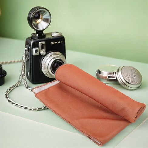 Camera and Lens Wrap Cloth, Blending Fabric, Khaki, 20cm in Saudi Arabia
