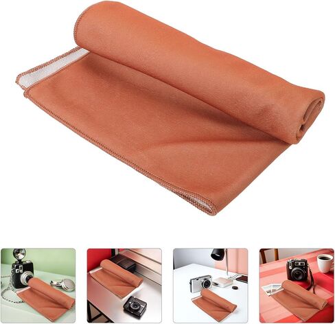 Camera and Lens Wrap Cloth, Blending Fabric, Khaki, 20cm in Saudi Arabia
