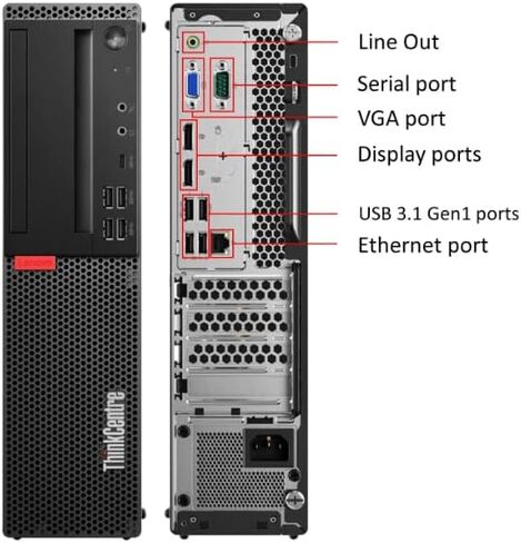 Lenovo ThinkCentre M920S SFF Desktop PC, Core i5-8500, 256GB SSD(Renewed) in Saudi Arabia
