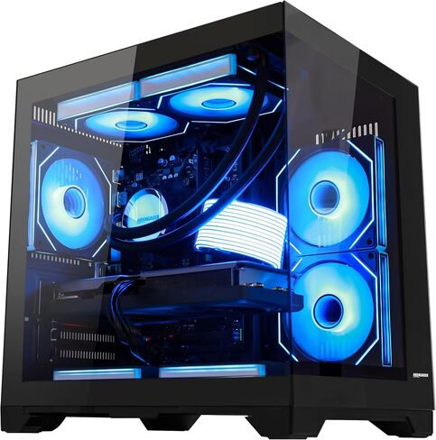 Panorama Gaming PC Desktop AMD Ryzen 7 5700X 8-Core 3.4 GHz, Radeon RX 9060 XT 16GB, 32GB DDR4 RAM,1TB PCIe SSD, Windows 11, in Saudi Arabia