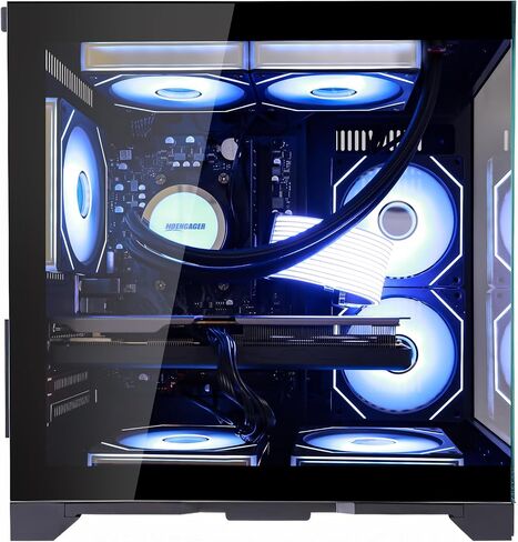 Panorama Gaming PC Desktop AMD Ryzen 7 5700X 8-Core 3.4 GHz, Radeon RX 9060 XT 16GB, 32GB DDR4 RAM,1TB PCIe SSD, Windows 11, in Saudi Arabia