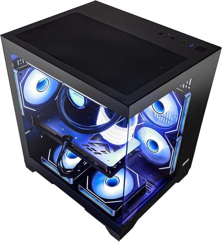 Panorama Gaming PC Desktop AMD Ryzen 7 5700X 8-Core 3.4 GHz, Radeon RX 9060 XT 16GB, 32GB DDR4 RAM,1TB PCIe SSD, Windows 11, in Saudi Arabia