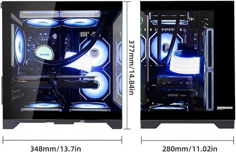 Panorama Gaming PC Desktop AMD Ryzen 7 5700X 8-Core 3.4 GHz, Radeon RX 9060 XT 16GB, 32GB DDR4 RAM,1TB PCIe SSD, Windows 11, in Saudi Arabia
