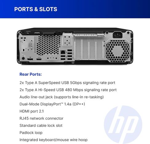 Customized HP Elite 805 G9 SFF Business Desktop PC, AMD Ryzen 5 8500G, 16GB/32GB/64GB DDR5 RAM, 512GB/1TB/2TB PCIe SSD, Radeon 740M Graphics, Dual 4K Support, Wi-Fi, KB&Mouse, Windows 11 Pro in Kuwait