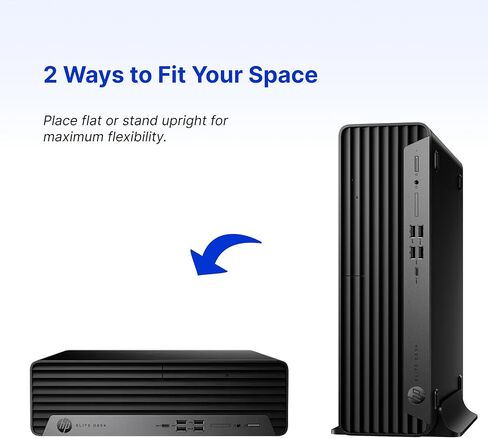 Customized HP Elite 805 G9 SFF Business Desktop PC, AMD Ryzen 5 8500G, 16GB/32GB/64GB DDR5 RAM, 512GB/1TB/2TB PCIe SSD, Radeon 740M Graphics, Dual 4K Support, Wi-Fi, KB&Mouse, Windows 11 Pro in Kuwait