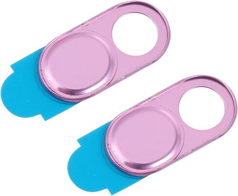 POPETPOP Webcam Cover Slide Privacy Protector Aluminum Alloy 2pcs with Ultra-Thin Size and Easy to Put, Metallic Texture for Laptop and Tablet for Secure Video Calls in Kuwait