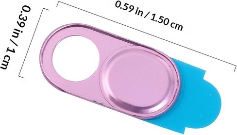 POPETPOP Webcam Cover Slide Privacy Protector Aluminum Alloy 2pcs with Ultra-Thin Size and Easy to Put, Metallic Texture for Laptop and Tablet for Secure Video Calls in Kuwait