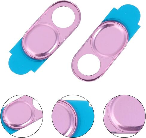 POPETPOP Webcam Cover Slide Privacy Protector Aluminum Alloy 2pcs with Ultra-Thin Size and Easy to Put, Metallic Texture for Laptop and Tablet for Secure Video Calls in Kuwait