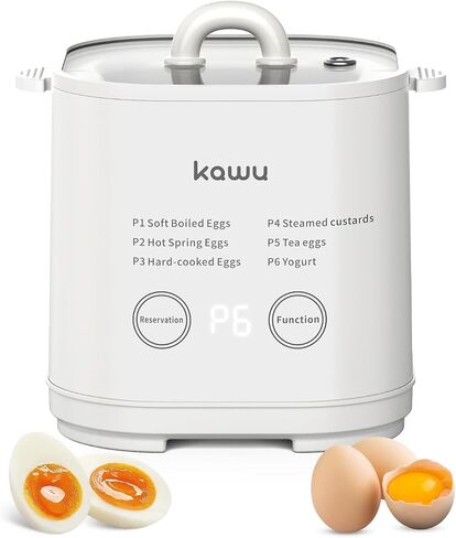 Kawu Egg Cooker, 6-in-1 Electric Egg Boiler for Hard Boiled Eggs in Saudi Arabia