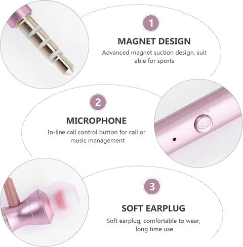 MM Jack Earphone Stereo Headset with Mic, for Phone Sweatproof in Kuwait