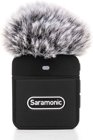 Saramonic Blink100 B3 Wireless Lavalier Microphone for iPhone Smartphone, 10h Battery, 164ft Transmission, Gain Control Lightning Wireless Lapel Mic for Live Streaming Video Conference Recording in Kuwait