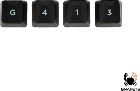 Gaming Keycaps Replacement Compatible with Romer-G Switch Logitech G310 G413 G613 G810 K840 G910 Mechanical Keyboard (Black / 12 Keys) in Saudi Arabia