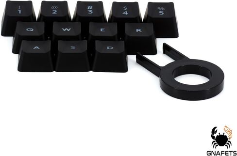 Gaming Keycaps Replacement Compatible with Romer-G Switch Logitech G310 G413 G613 G810 K840 G910 Mechanical Keyboard (Black / 12 Keys) in Saudi Arabia