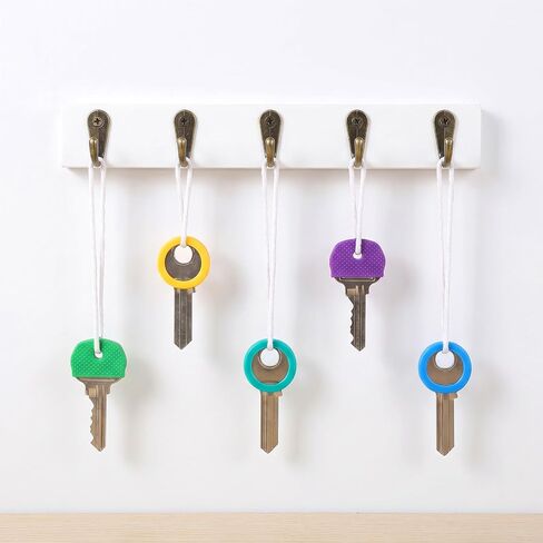 44pcs Colored Key Covers,Key Covers Caps Silicone with Keys Ring in Saudi Arabia