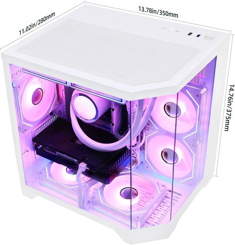 Ocean of Stars AI Gaming PC Desktop - Geforce RTX 5070 12GB - AMD Ryzen 7 9700X -16GB DDR5 RAM- 1TB PCIe SSD- WiFi + BT- 850W PSU- Windows 11 -RGB Lights with Software Control - White in Saudi Arabia